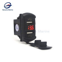 Marine Boat Caravan 12V LED-Licht DC-Buchse wasserdichte USB-Volotmeter-Buchse